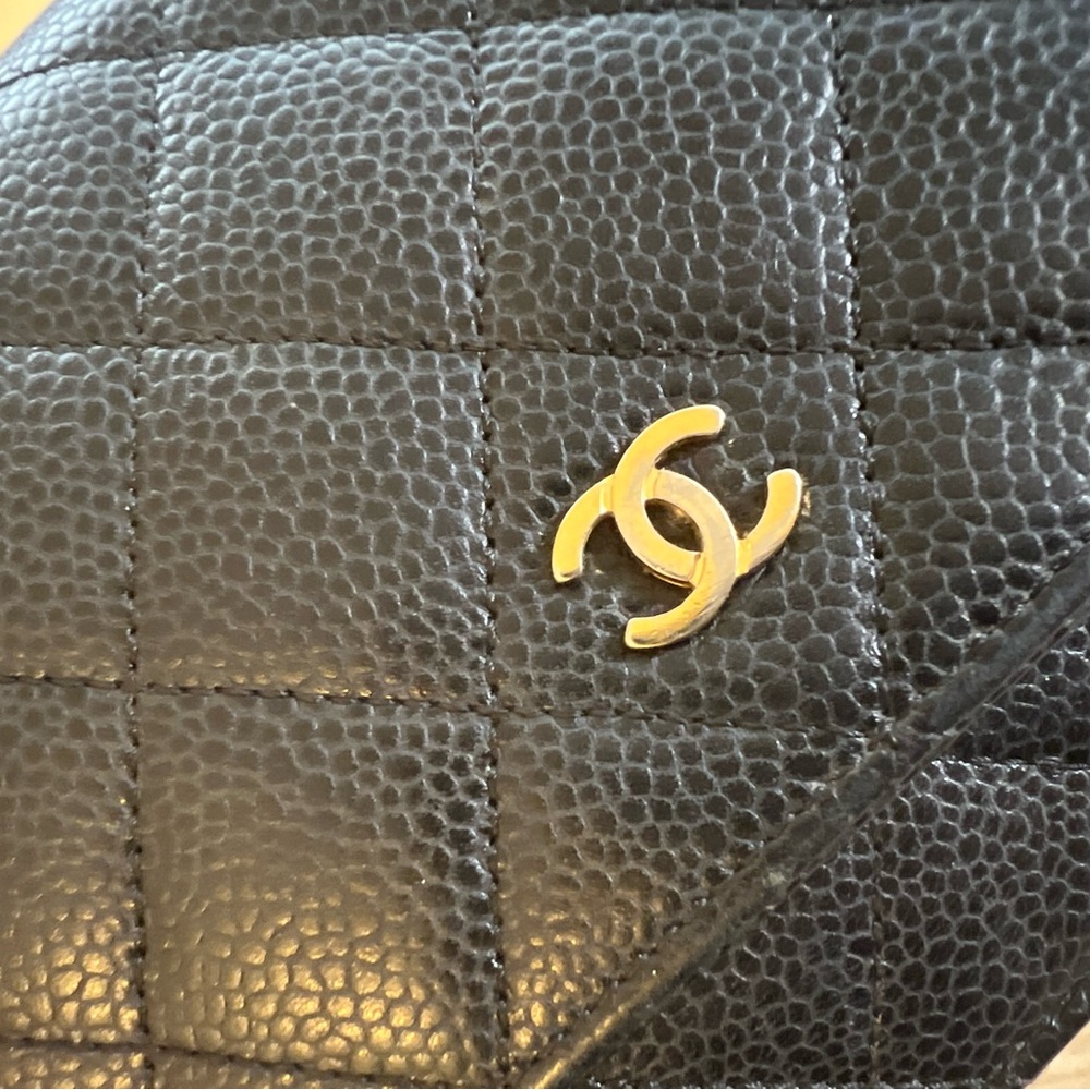 CHANEL Caviar Quilted Wallet On Chain WOC Black - Picture 7 of 8